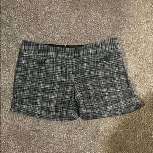 The Limited Black and Gray Plaid Women's Shorts